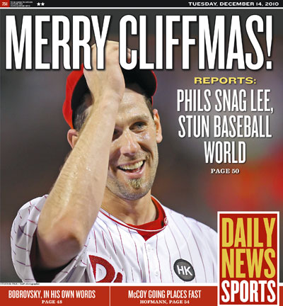 Cliff Lee. Cliff Lee went back to the